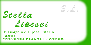 stella lipcsei business card